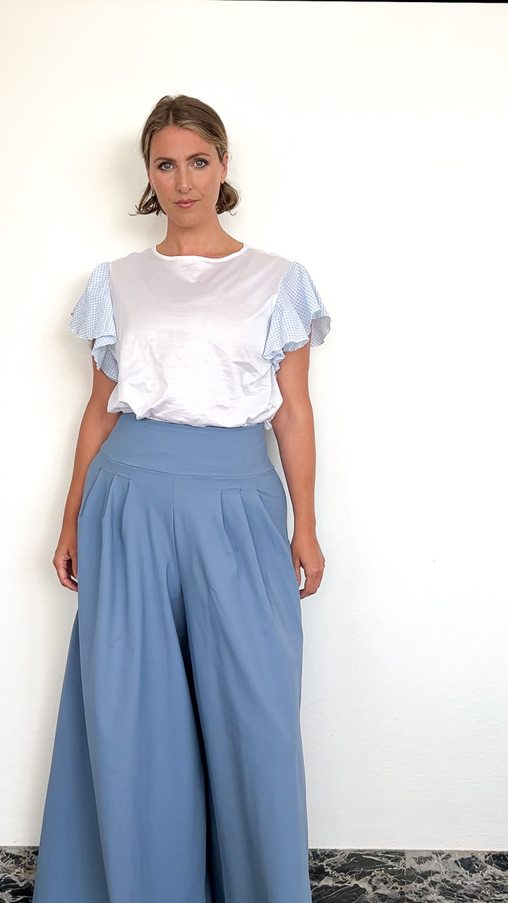 Pantalone SAMURAI - Azzurro polvere