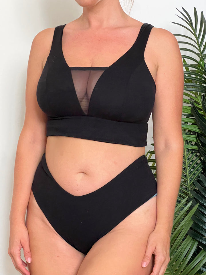 Reggiseno AFRODITE Cotone - Alto supporto Nero (PREORDER)
