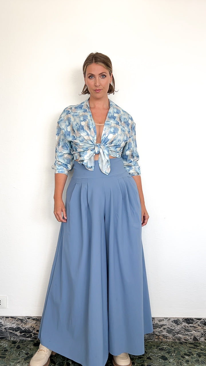 Pantalone SAMURAI - Azzurro polvere