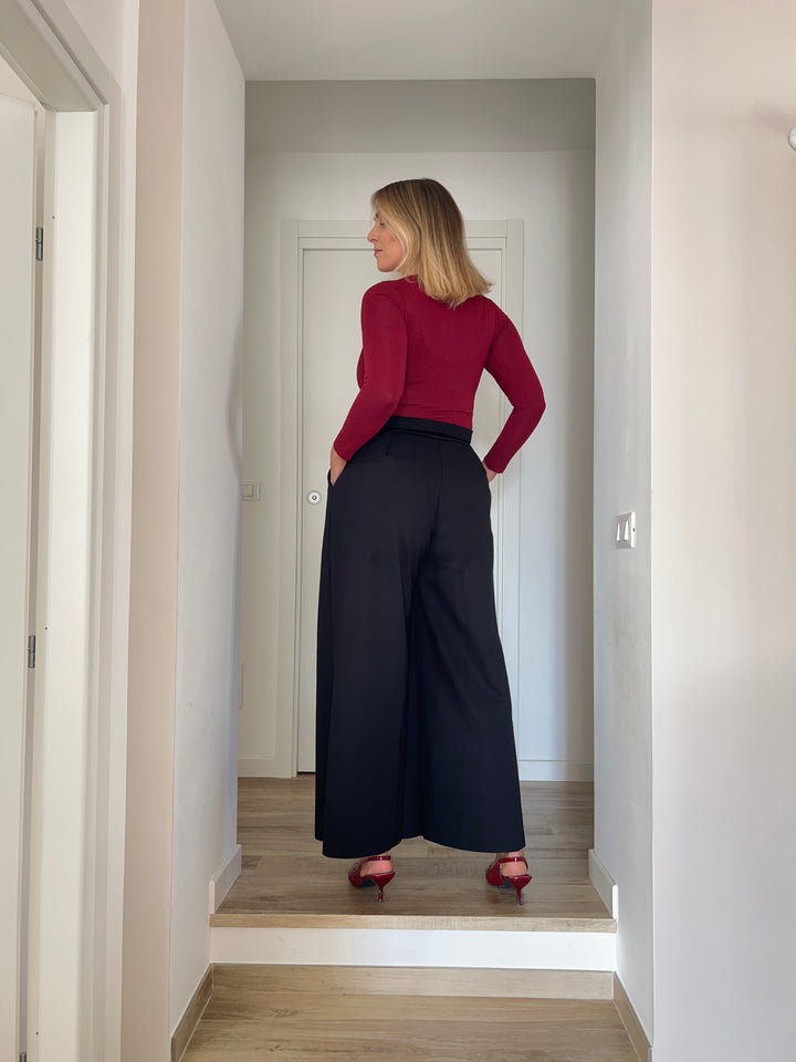 Pantalone BOSSY Punto Milano - Nero