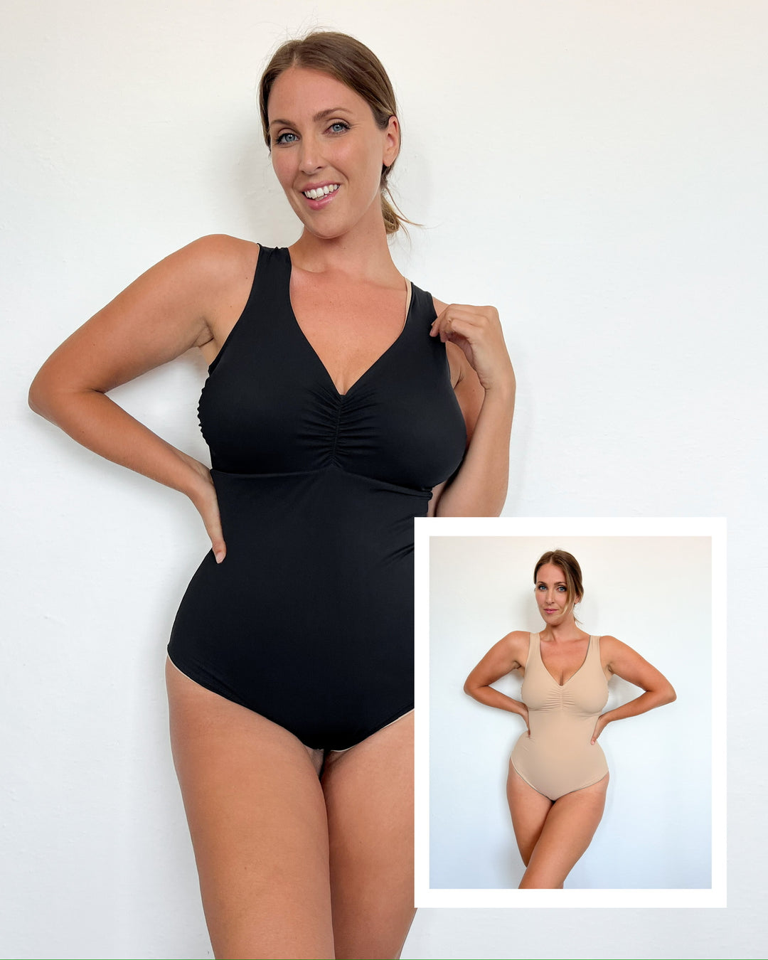 Body ICONA - Sculpt reversible BLACK/BEIGE