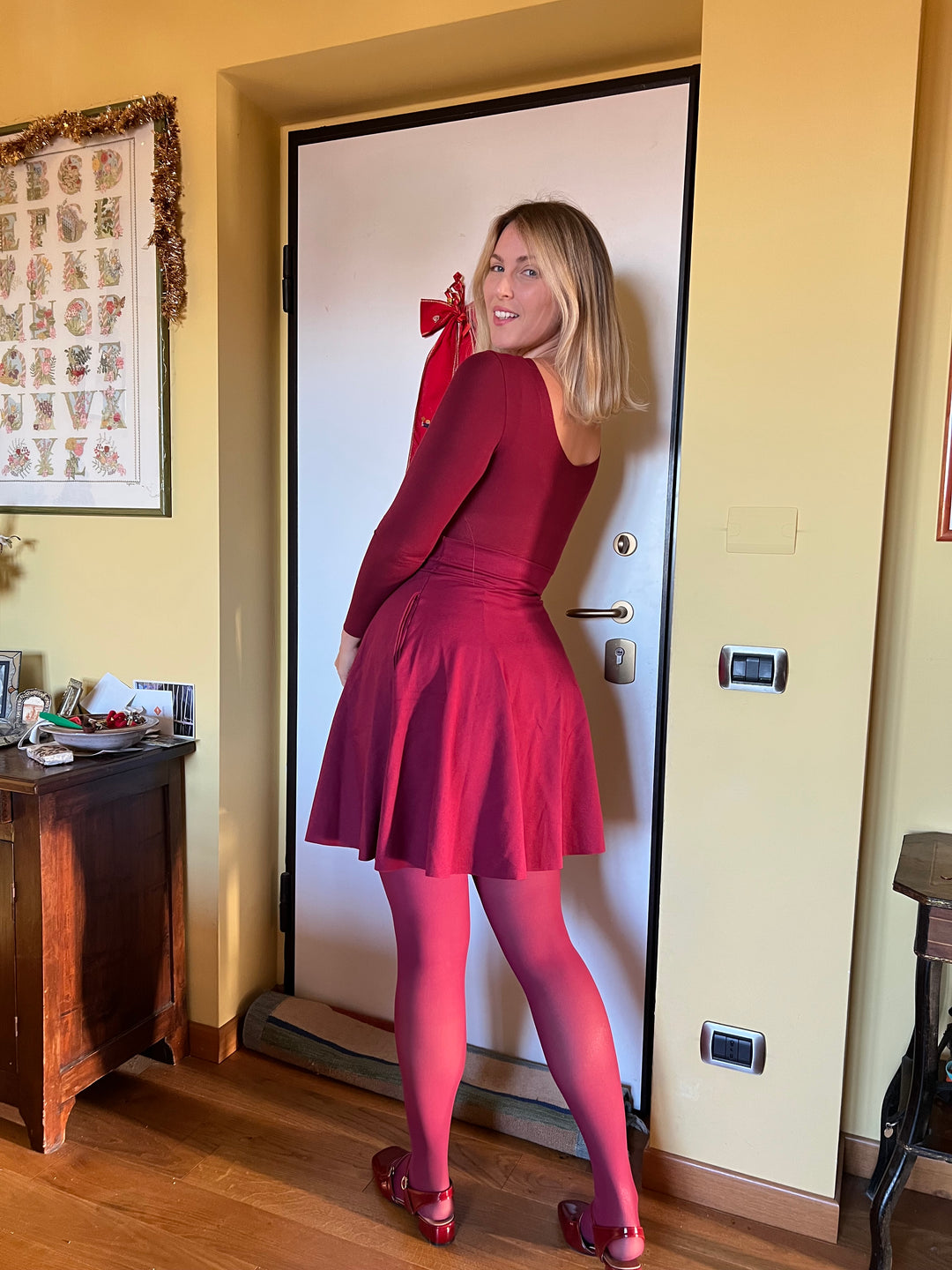 Gonna ROSSELLA Mini - Bordeaux