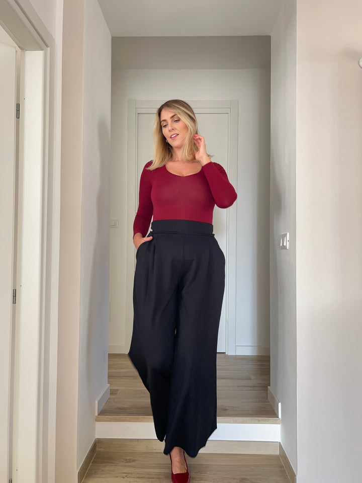 Pantalone BOSSY Punto Milano - Nero