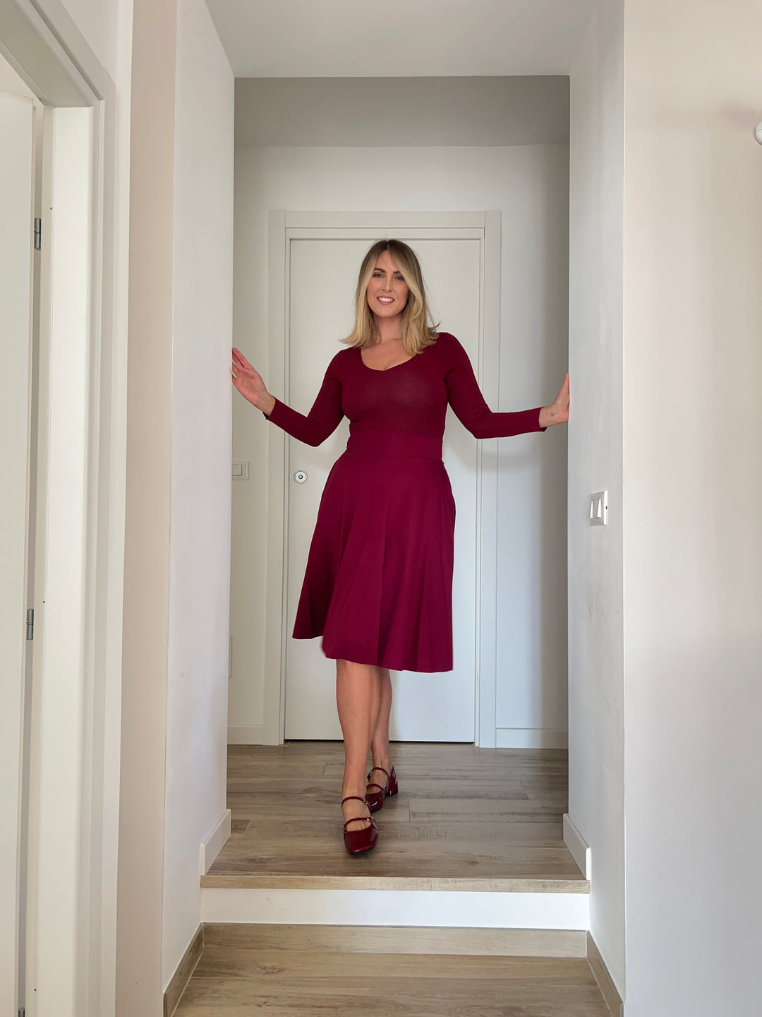 Gonna ROSSELLA Midi - Bordeaux