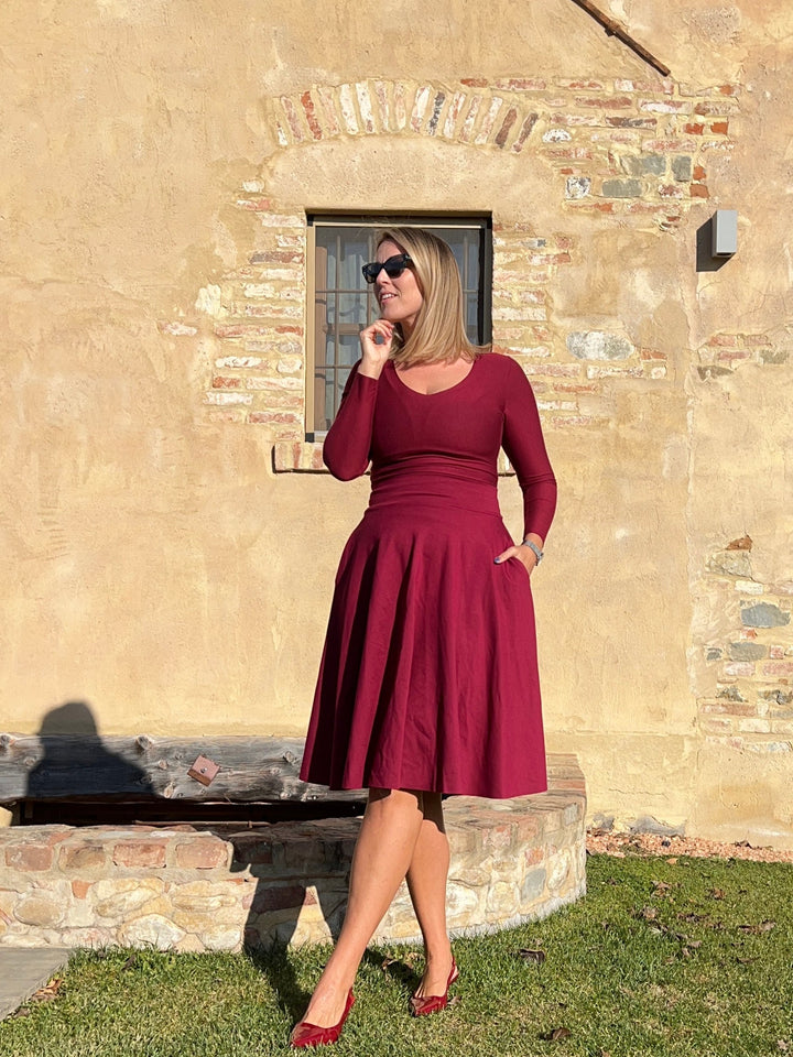 Gonna ROSSELLA Midi - Bordeaux