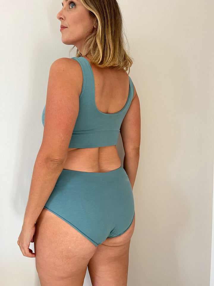 Culotte DEMURE Shaper Cotone - Pietra Blu