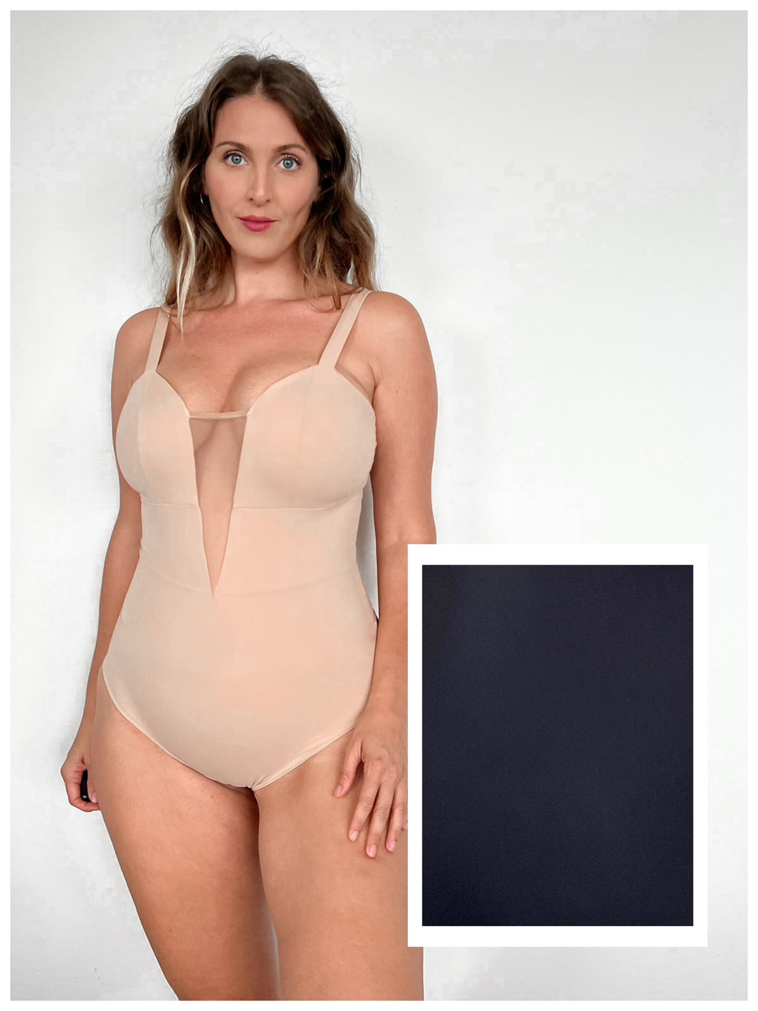 Body AURA - NERO Sculpt con Tulle