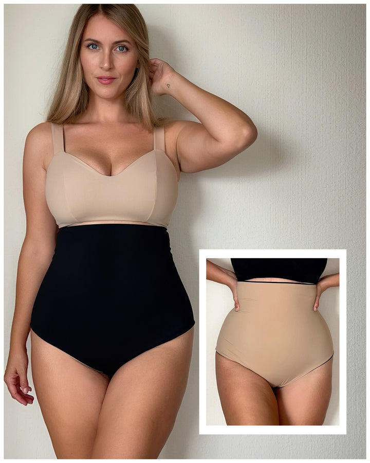 Culotte modellante High Waist - doppio Sculpt NERO / BEIGE