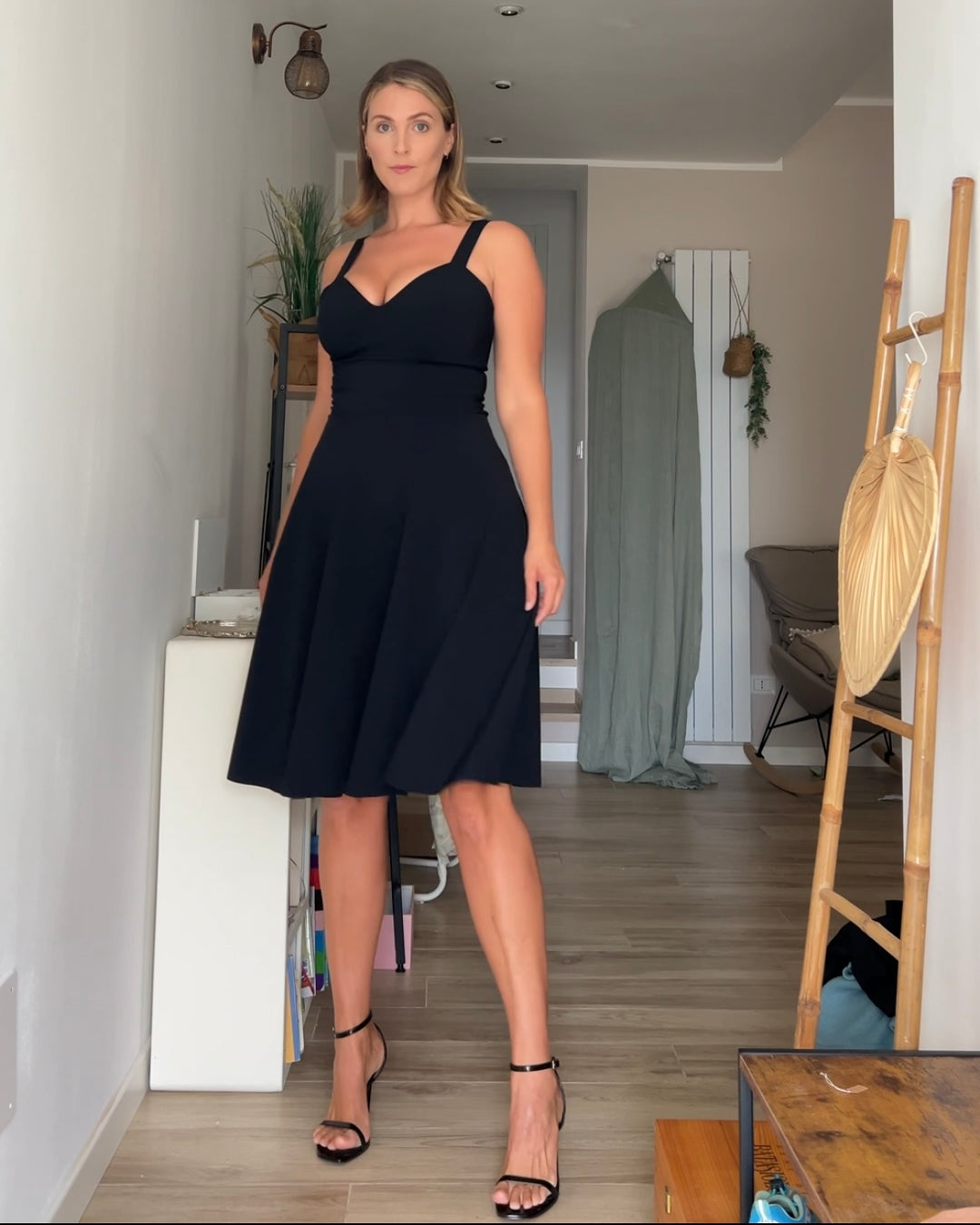 Abito DIANA Corsetto - Punto Milano Nero