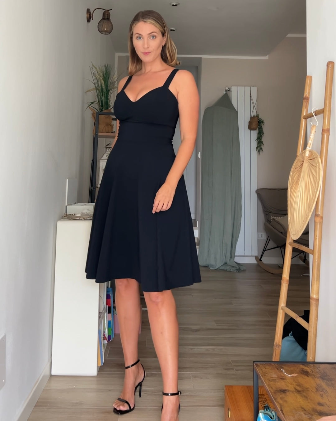 Abito DIANA Corsetto - Punto Milano Nero