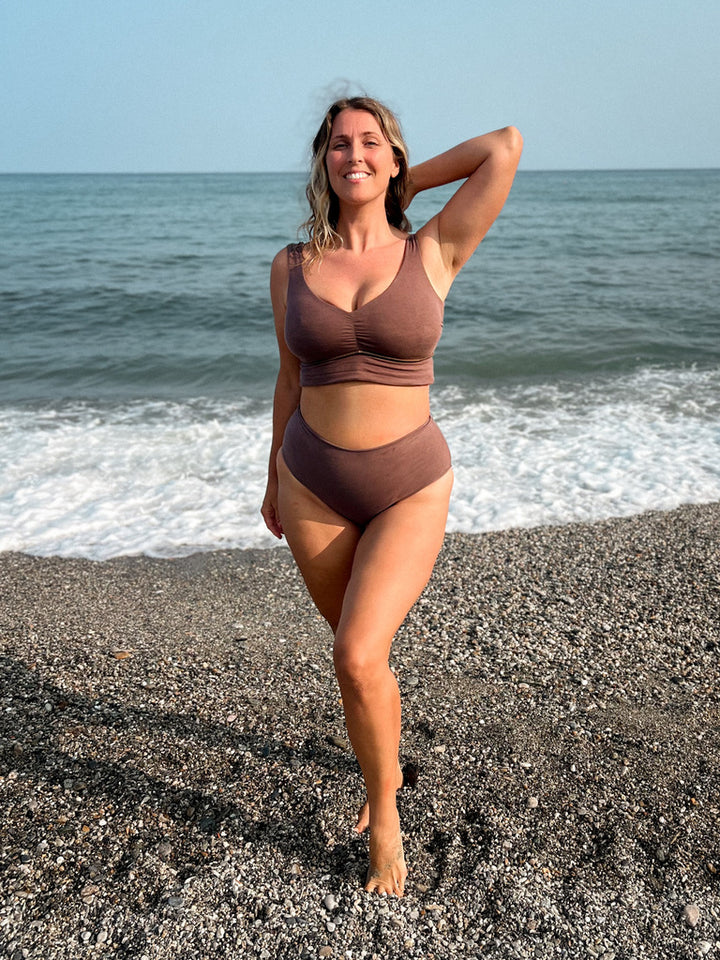 Reggiseno Double Cotone - Deep Mauve