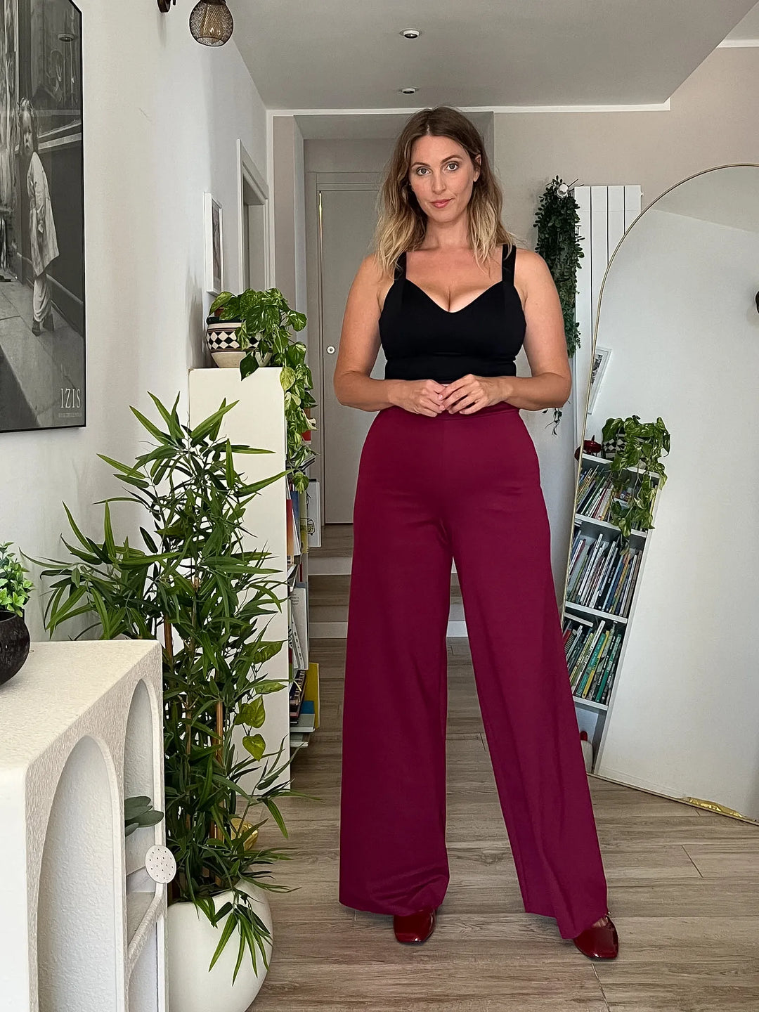Corpetto DIANA Punto Milano - Bordeaux/Verde Bosco (PREORDER)