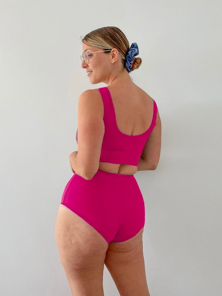 Culotte DOUBLE Sculpt - Nero / Fucsia 🦩