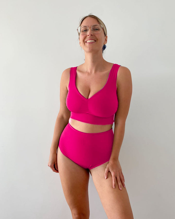 Reggiseno DOUBLE Sculpt - Nero / Fucsia 🦩