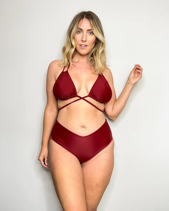 “COME TU MI VUOI” Reggiseno Triangolo - Dark Sangria 🍷🌹