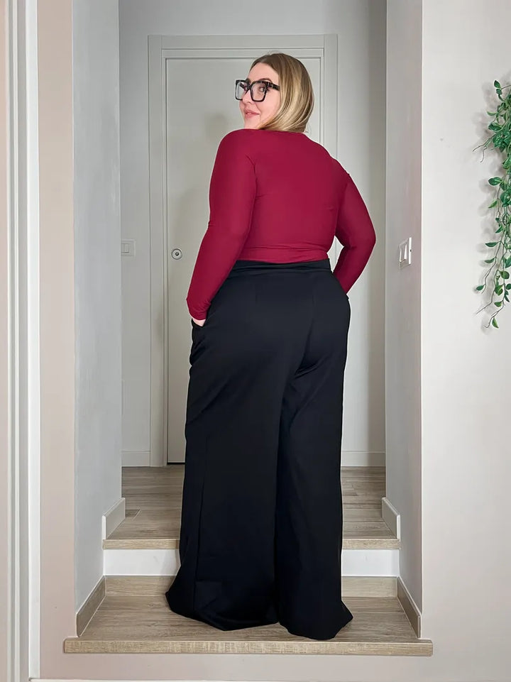 Pantalone BOSSY Punto Milano - Nero
