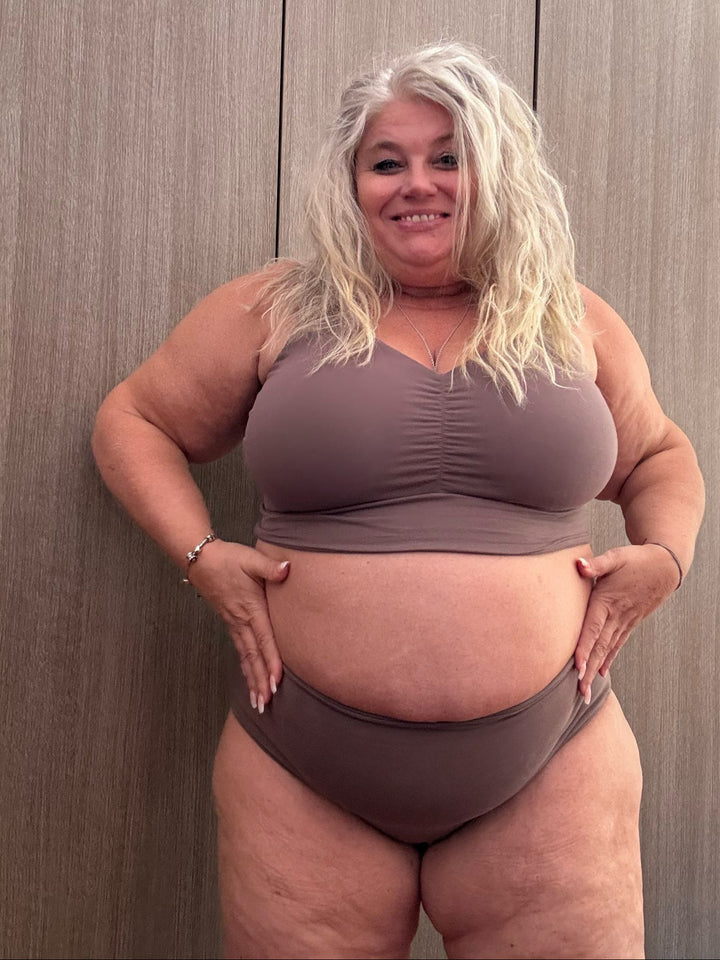 Reggiseno Double Cotone - Deep Mauve