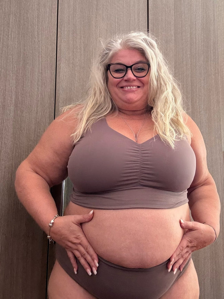 Reggiseno Double Cotone - Deep Mauve