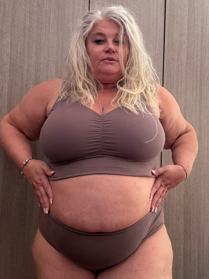 Reggiseno Double Cotone - Deep Mauve