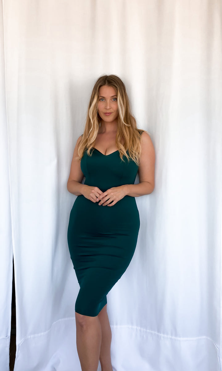Tubino AUDREY Corsetto Sculpt - Nero / Verde