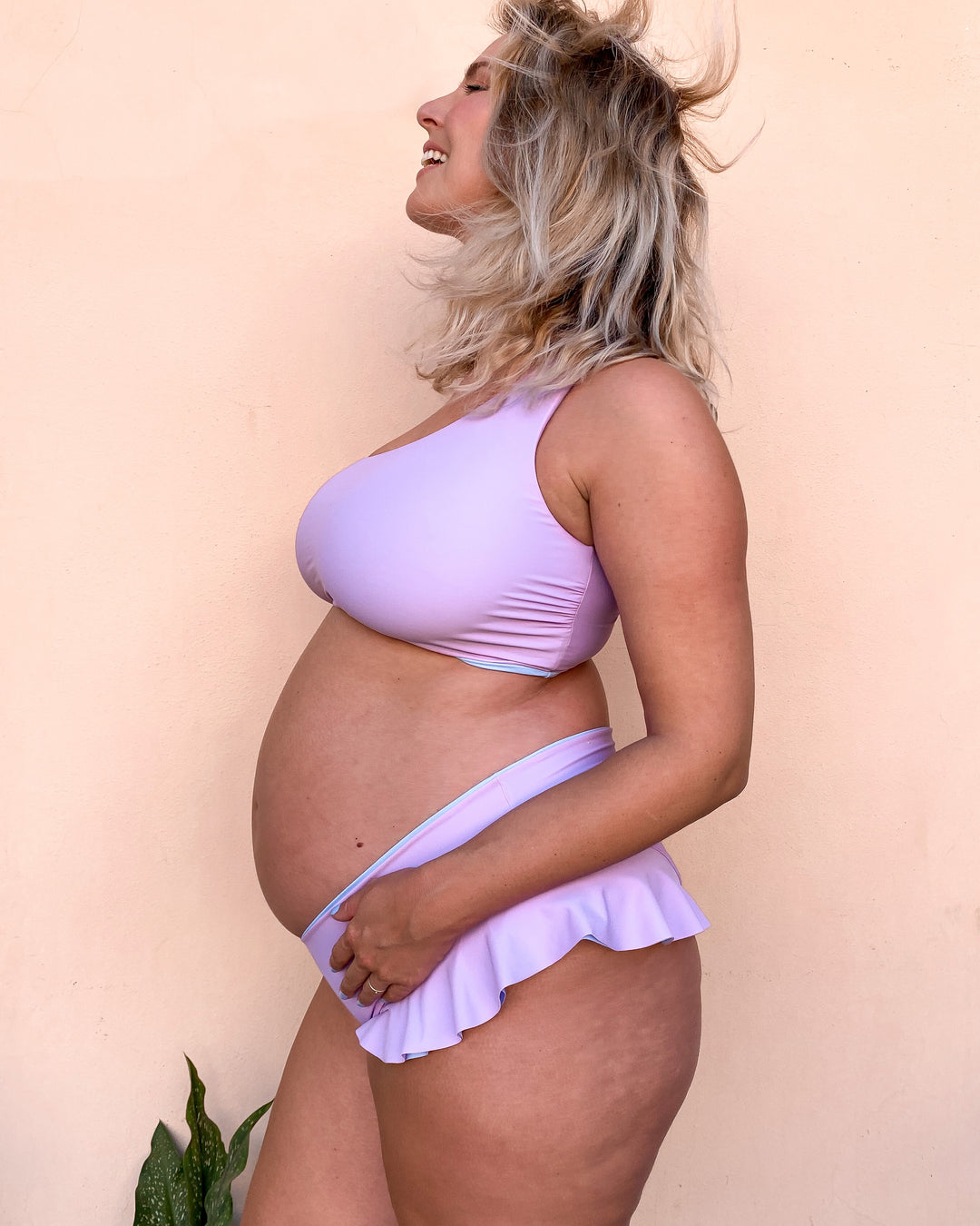 Monospalla Reggiseno - LILLA / CIELO