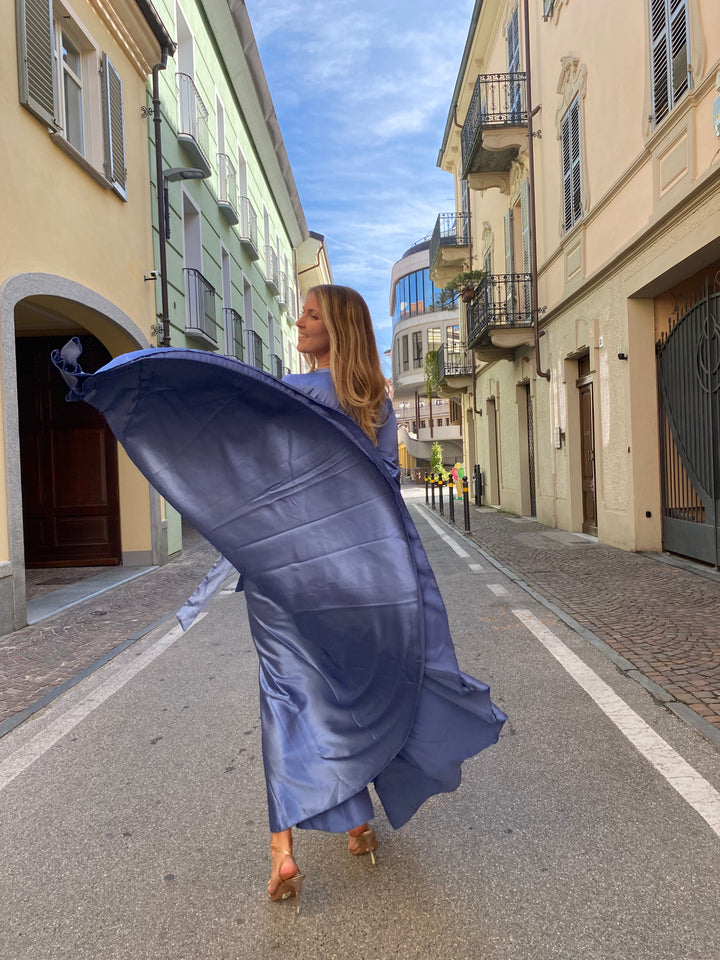 Abito CALLIOPE - Raso Celeste
