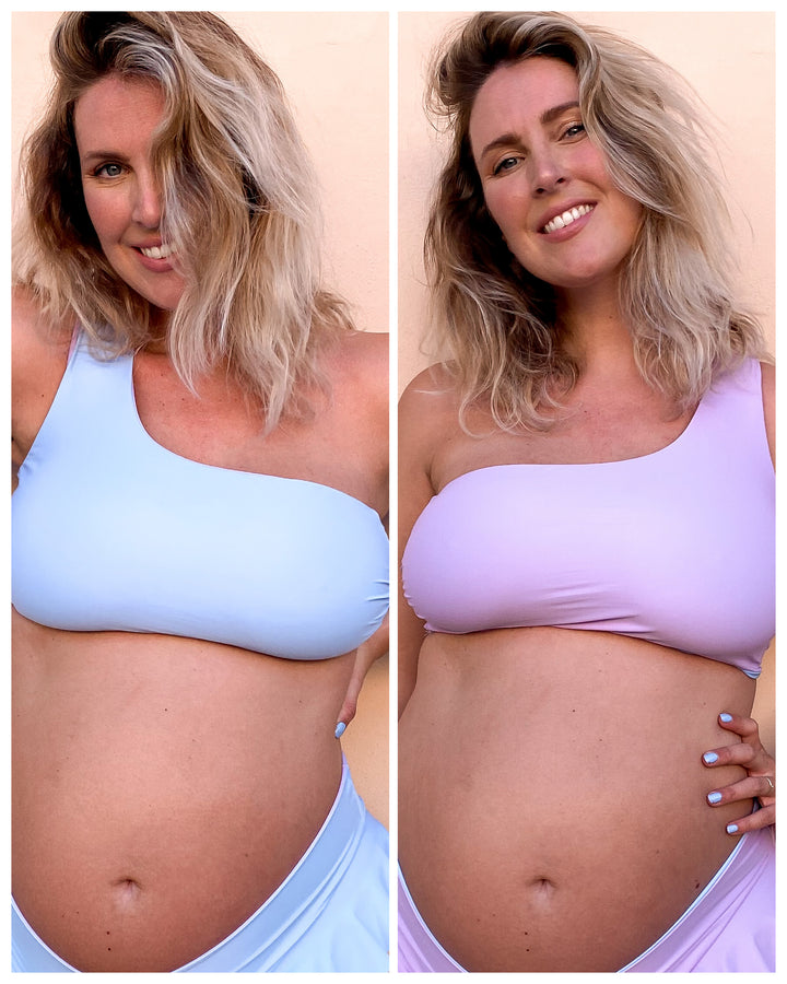 Monospalla Reggiseno - LILLA / CIELO