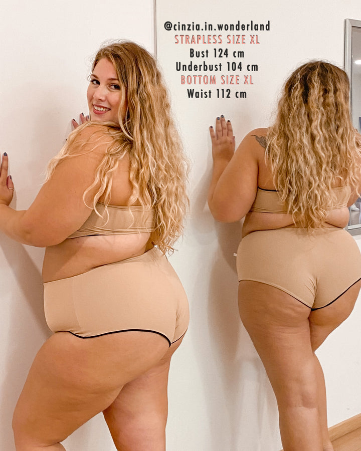 Culotte Double - 2 strati Sculpt - NERO / BEIGE