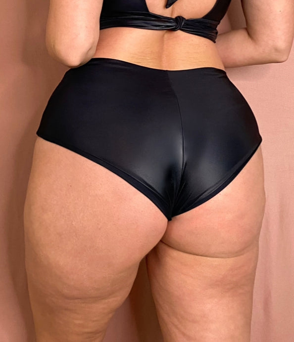 Venus Slip - NERO effetto Ecopelle / Opaco