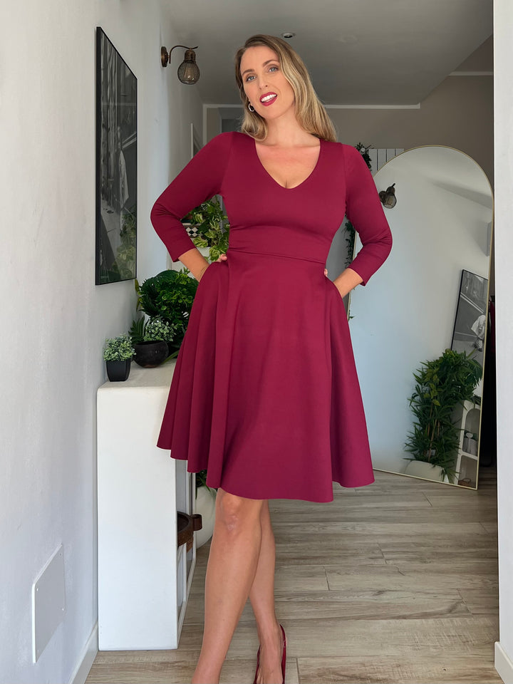 KIM sheath dress - black velvet