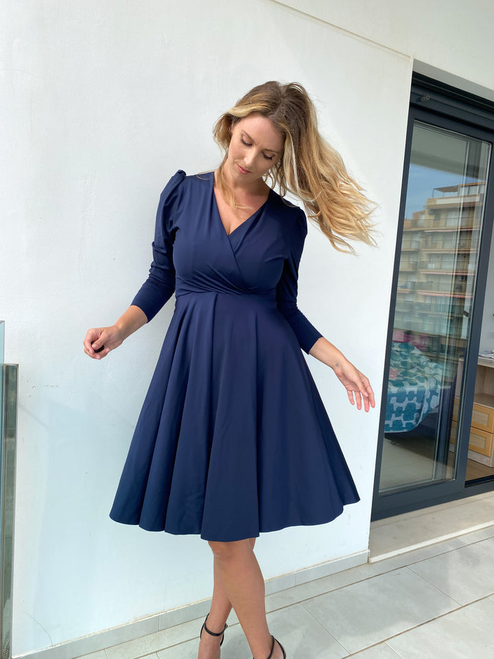 JUNO Dress - Midnight Blue