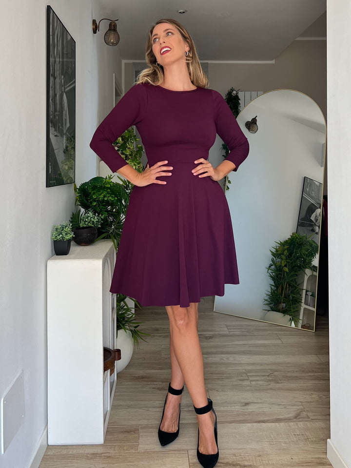 KIM sheath dress - black velvet