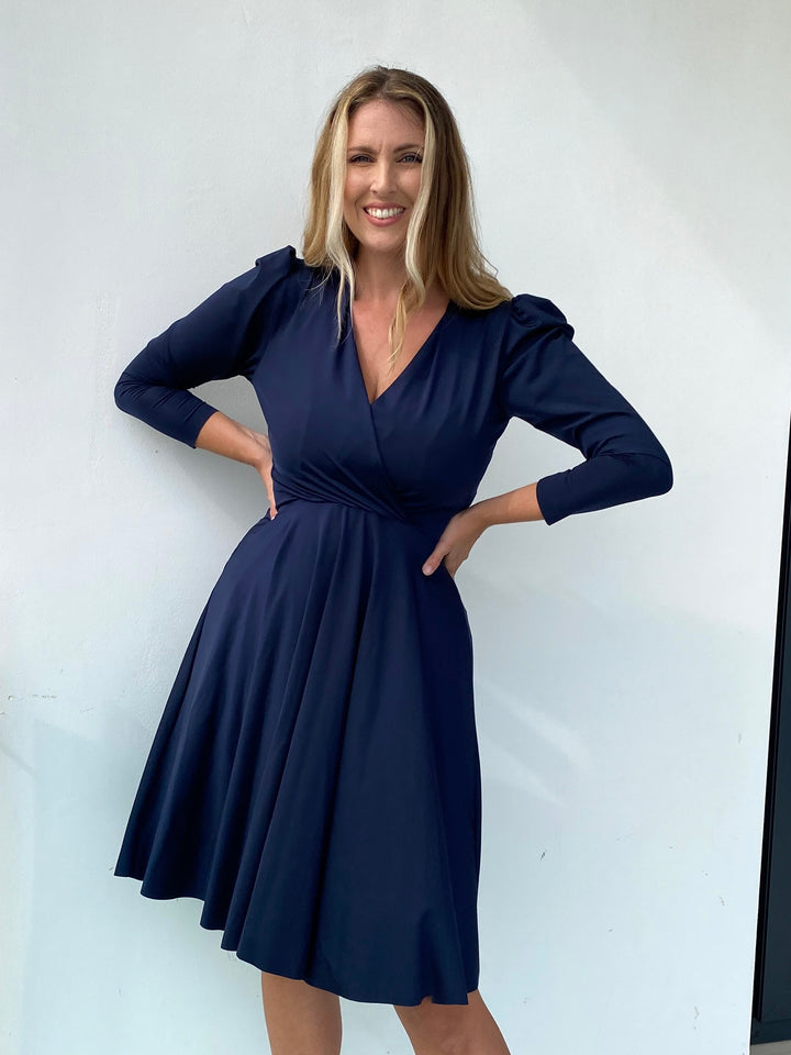 JUNO Dress - Midnight Blue