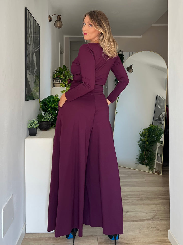 Pantalone PALAZZO Punto Milano - Viola Mulberry