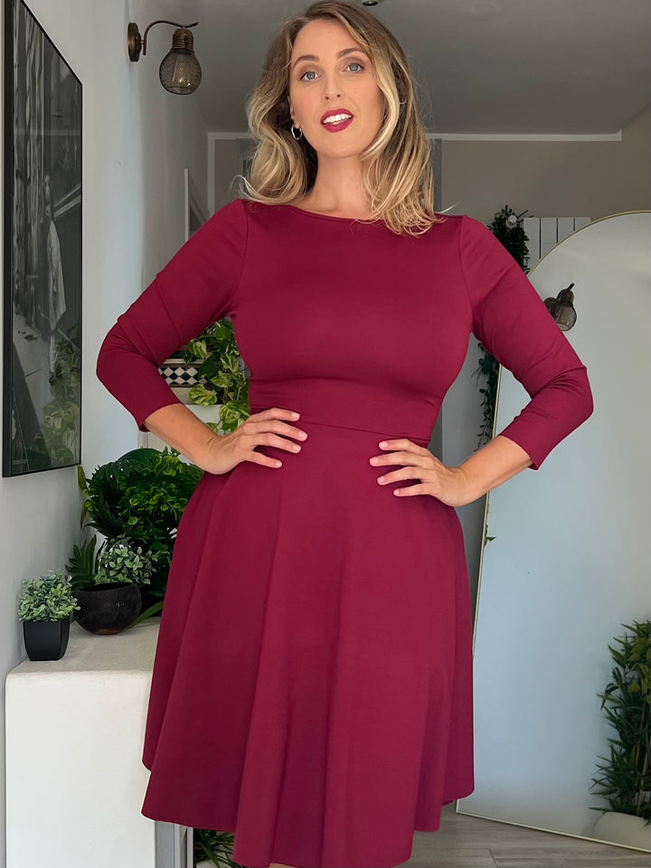 KIM sheath dress - black velvet