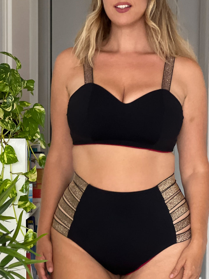 Reggiseno DIANA Sculpt - Nero / Rosso Profondo