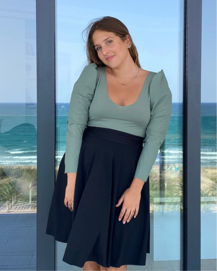 Midi Skirt - BLACK Sculpt