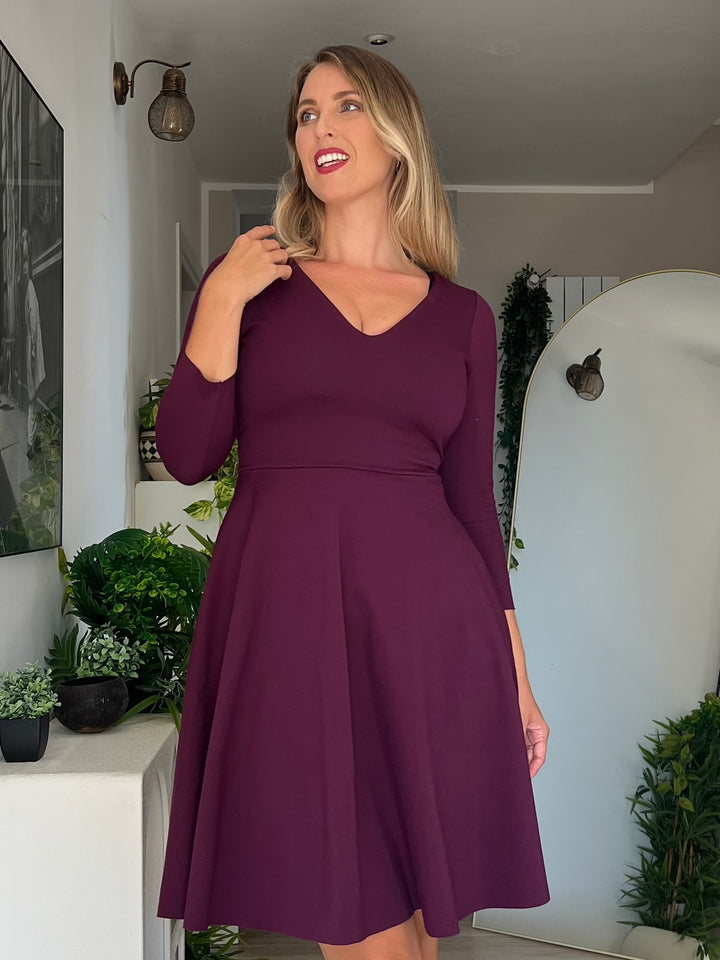 KIM sheath dress - black velvet