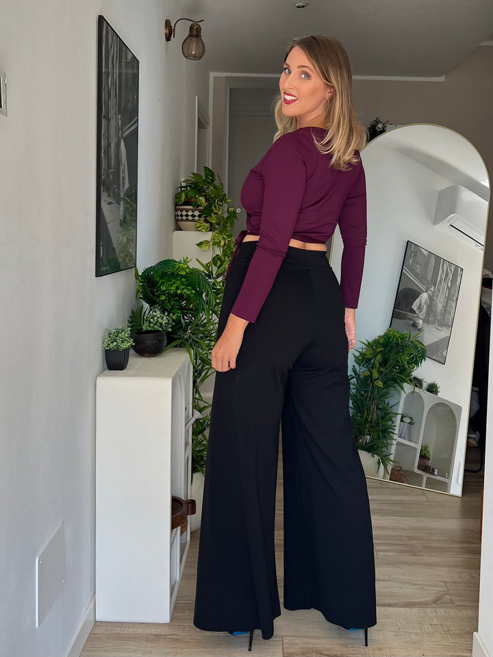 Pantalone PALAZZO Punto Milano - Nero