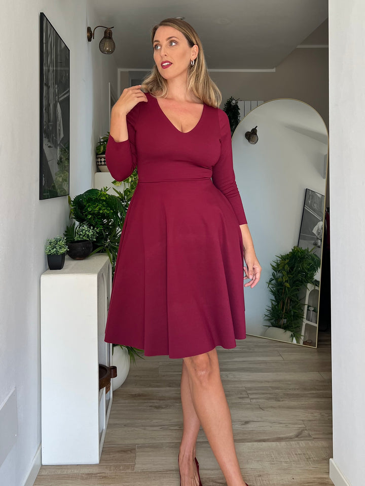 KIM sheath dress - black velvet