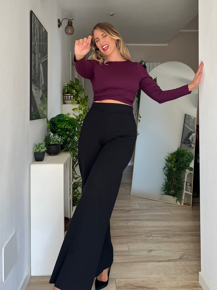 Pantalone PALAZZO Punto Milano - Nero
