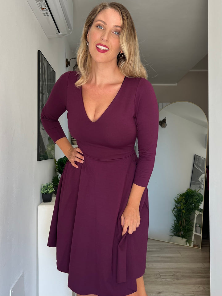 KIM sheath dress - black velvet