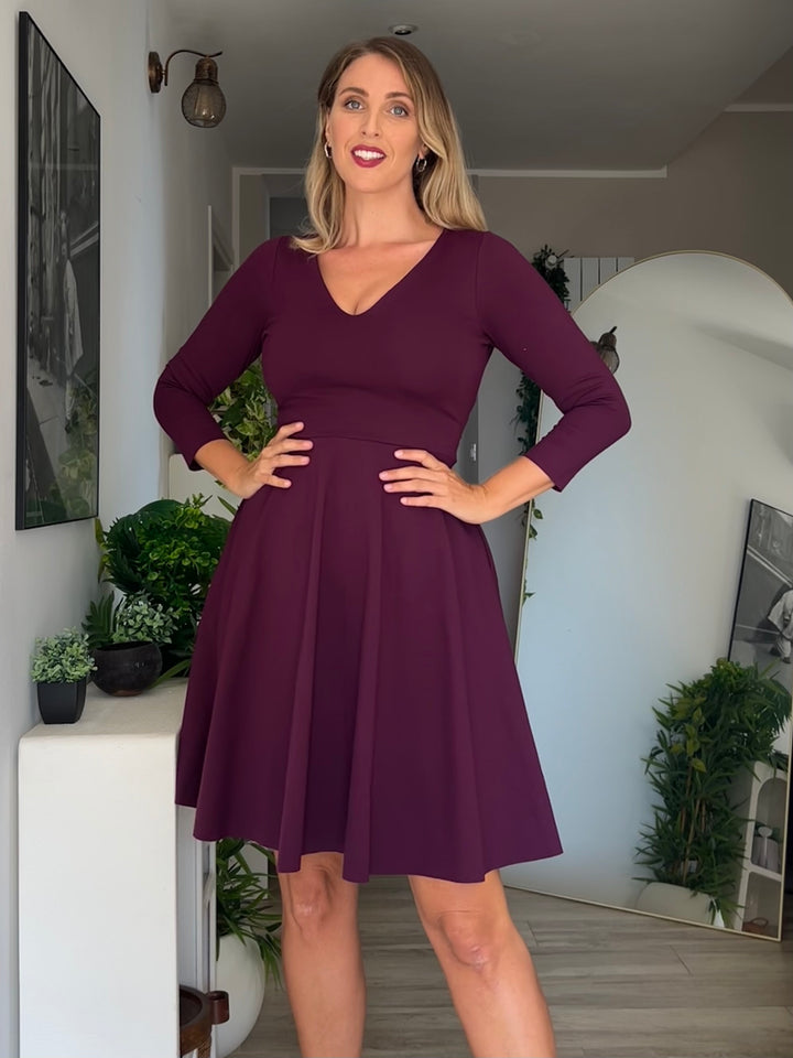 KIM sheath dress - black velvet