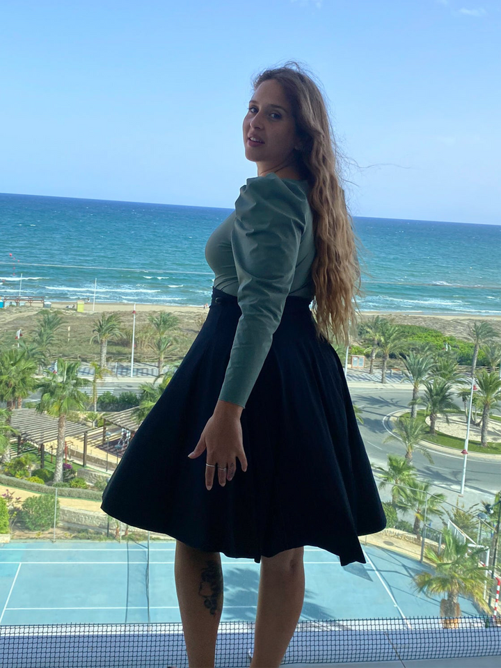 Midi Skirt - BLACK Sculpt
