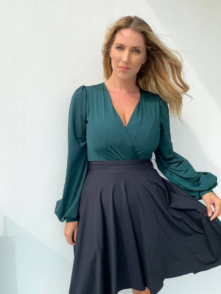 Midi Skirt - BLACK Sculpt