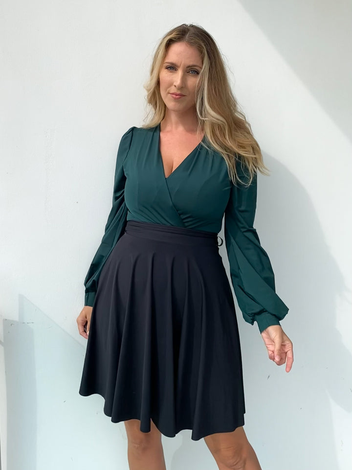 Midi Skirt - BLACK Sculpt
