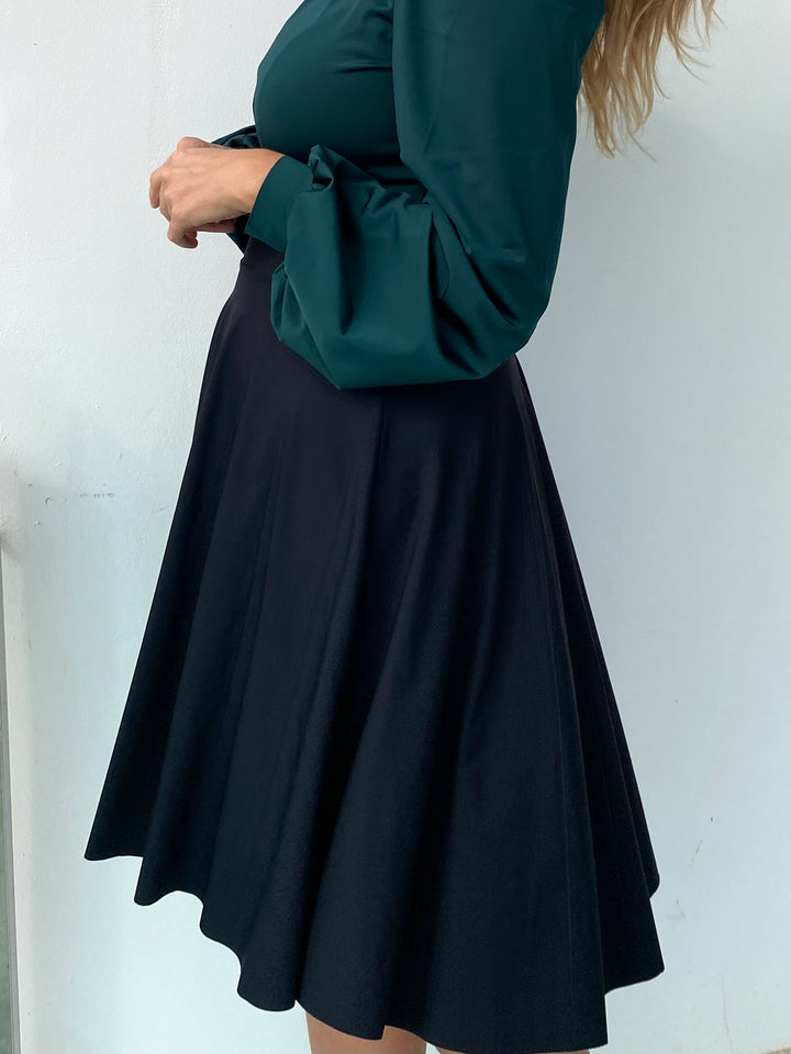Midi Skirt - BLACK Sculpt