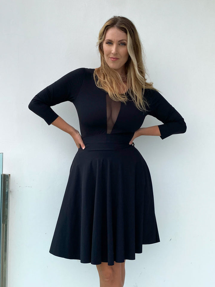 Midi Skirt - BLACK Sculpt
