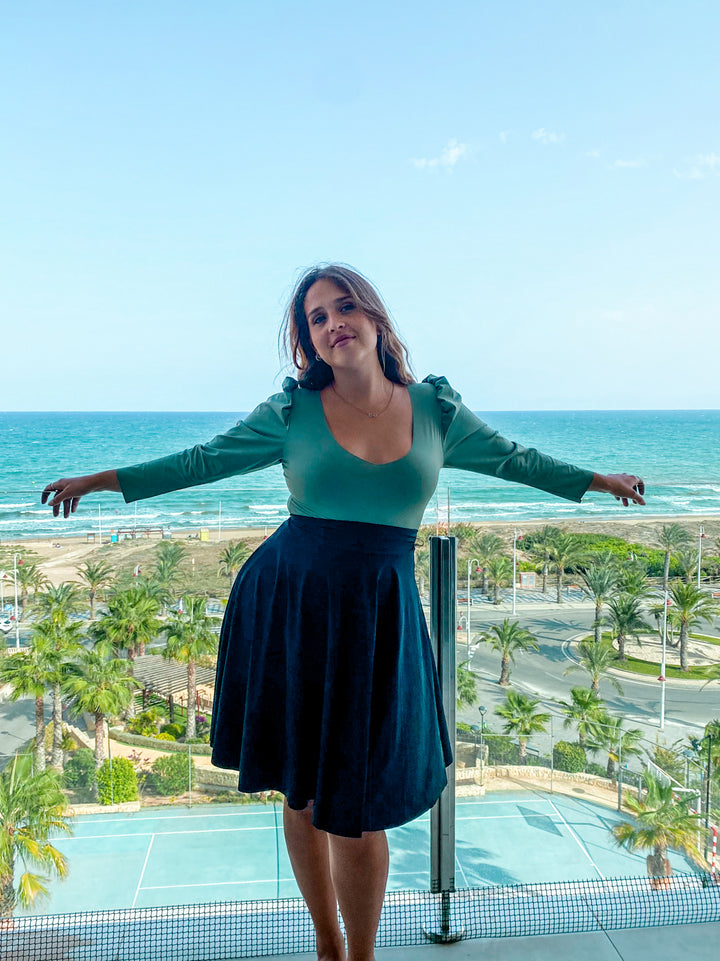 Midi Skirt - BLACK Sculpt