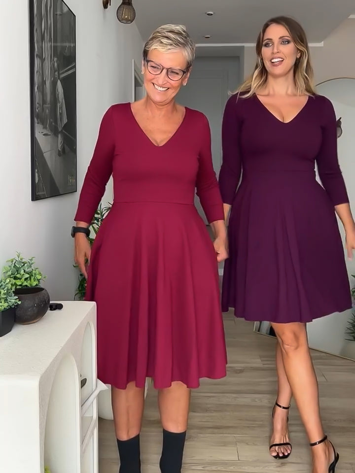 KIM sheath dress - black velvet